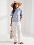 Camiseta Oversize con Mangas Vueltas