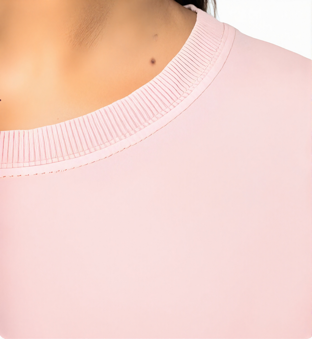 Vestido Oversize Efecto Lavado Rosa (muestra de diseño)