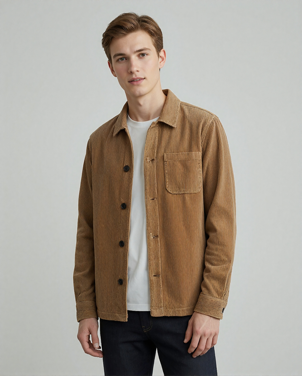 Chaqueta de Pana Camel 100% Algodón Orgánico Talla S (muestra de diseño)