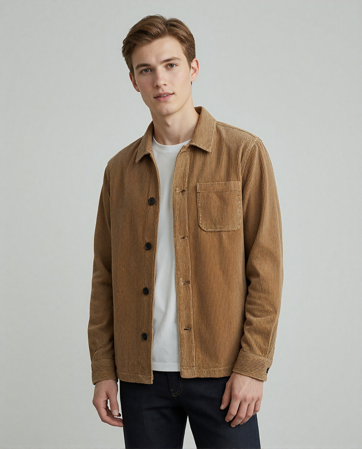 Chaqueta de Pana Camel 100% Algodón Orgánico Talla S (muestra de diseño)