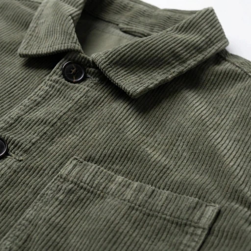 Chaqueta de Pana Khaki 100% Algodón Orgánico