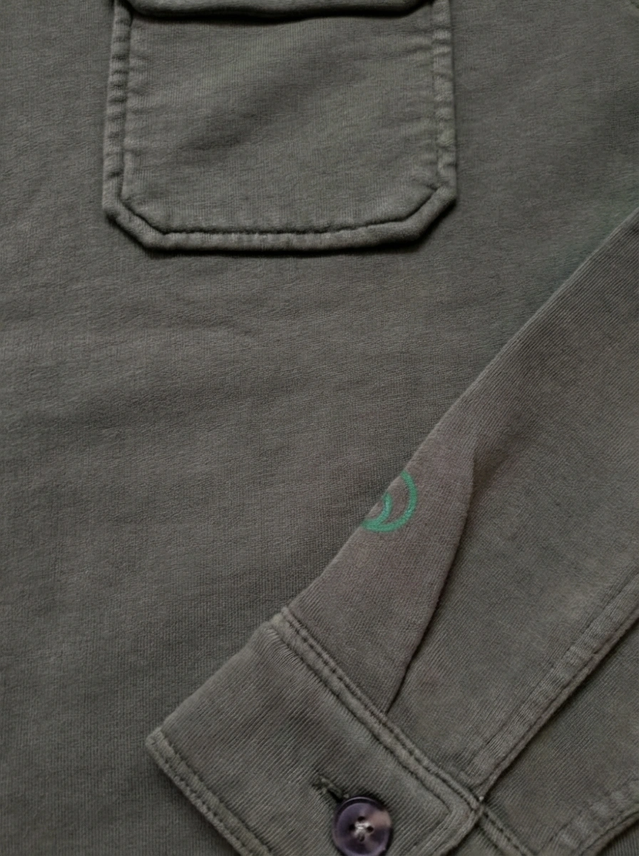 Sobrecamisa Felpa Khaki Lavado (muestra de diseño)
