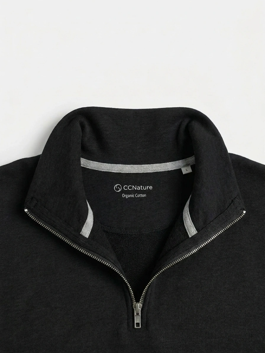 Sudadera Oversize Negra Unisex talla M  (Muestra)