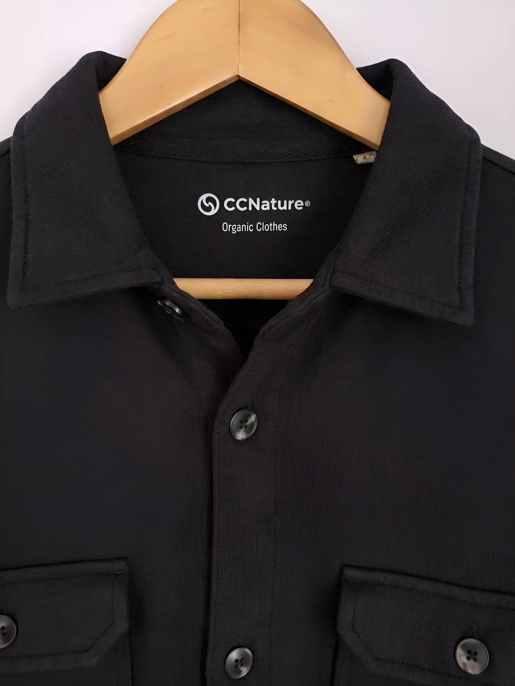 Sobrecamisa Felpa Negro Lavado