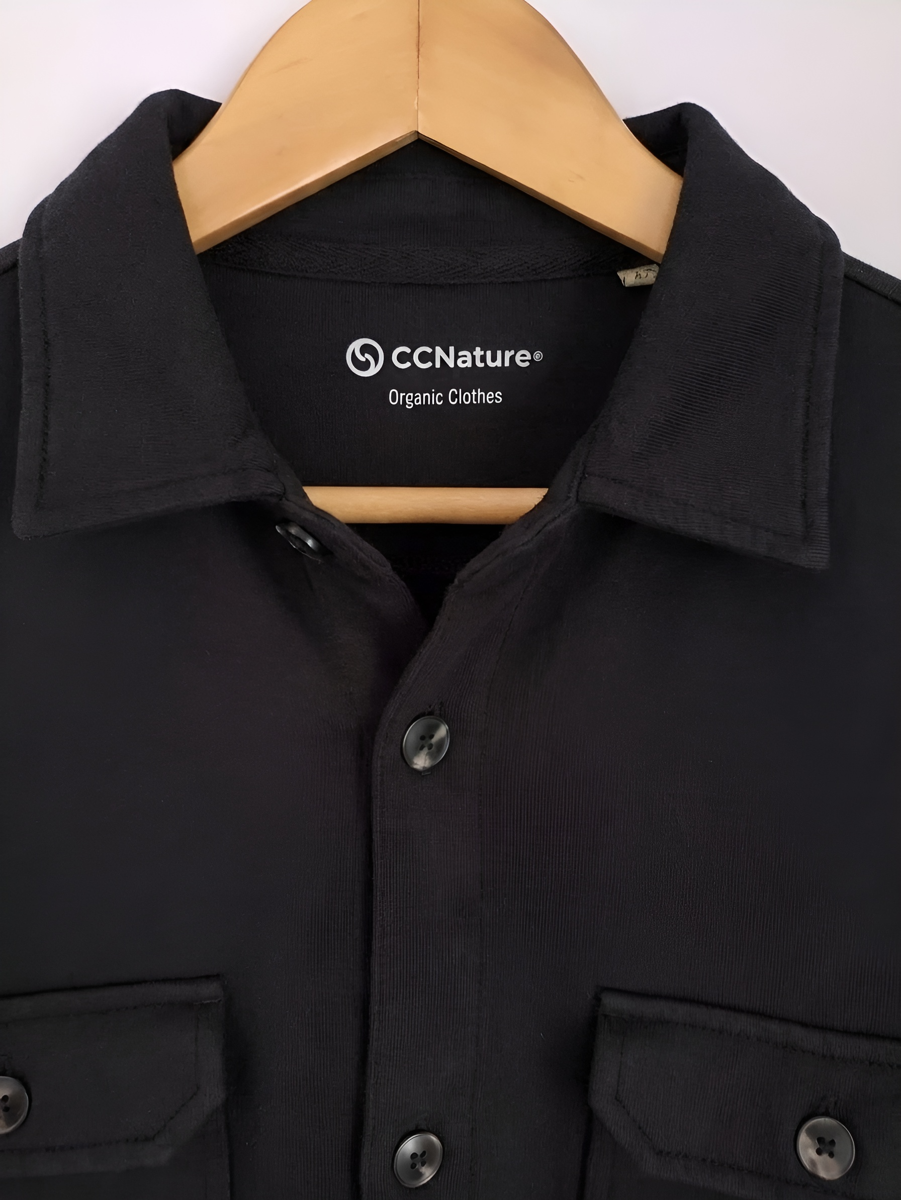 Sobrecamisa Felpa Negro Lavado