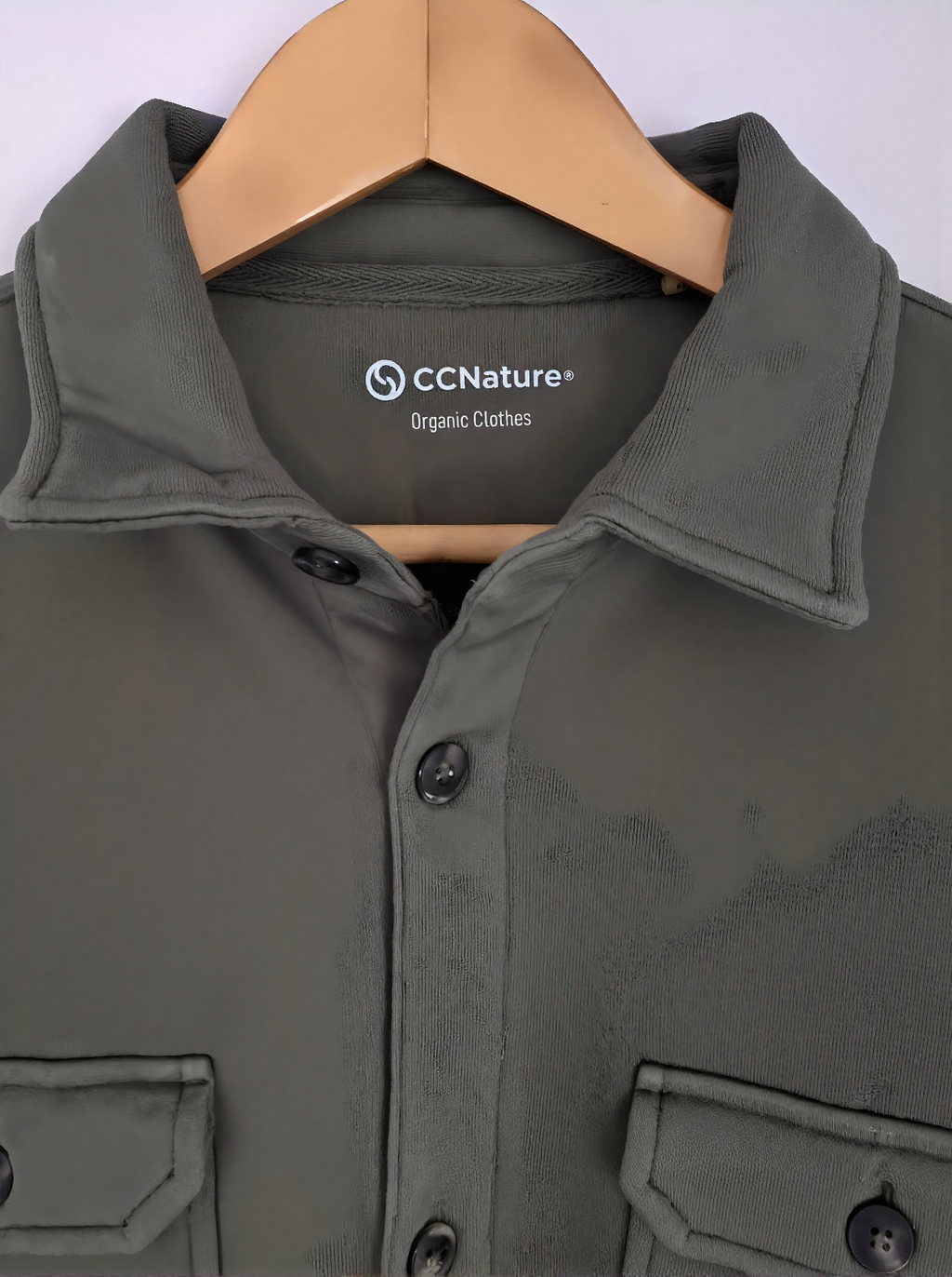 Sobrecamisa Felpa Khaki Lavado (muestra de diseño)