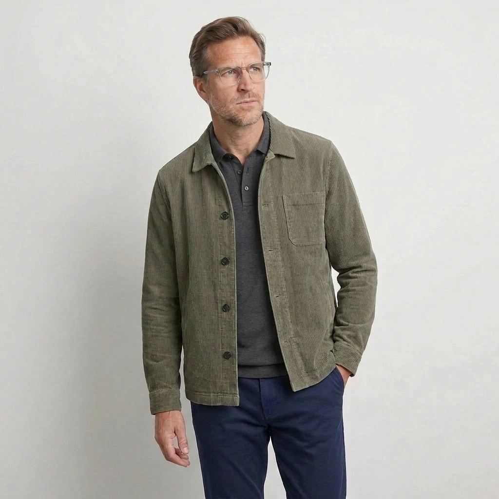 Chaqueta de Pana Khaki 100% Algodón Orgánico